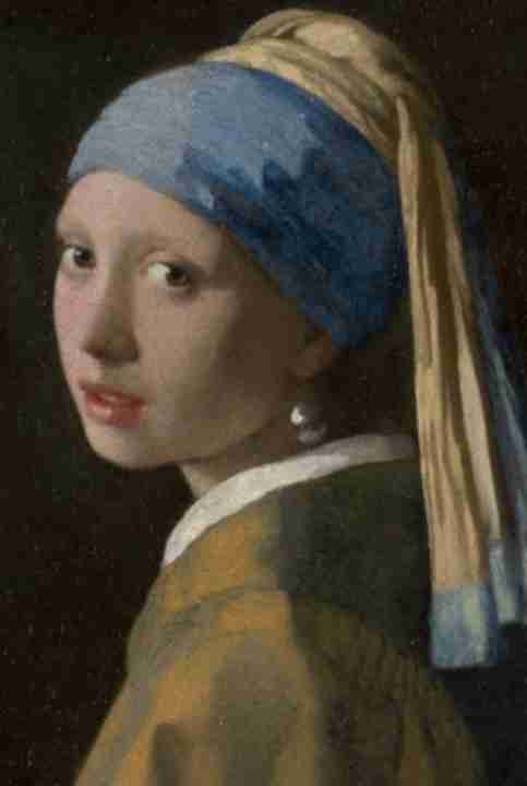 la joven del aro de perlas pericia de arte
